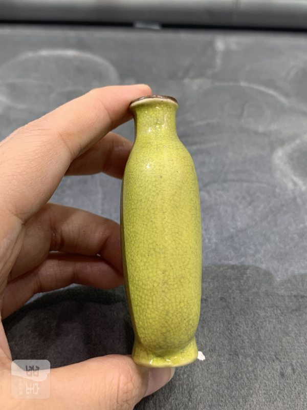 清晚期茶叶末釉鼻烟壶 - 图5